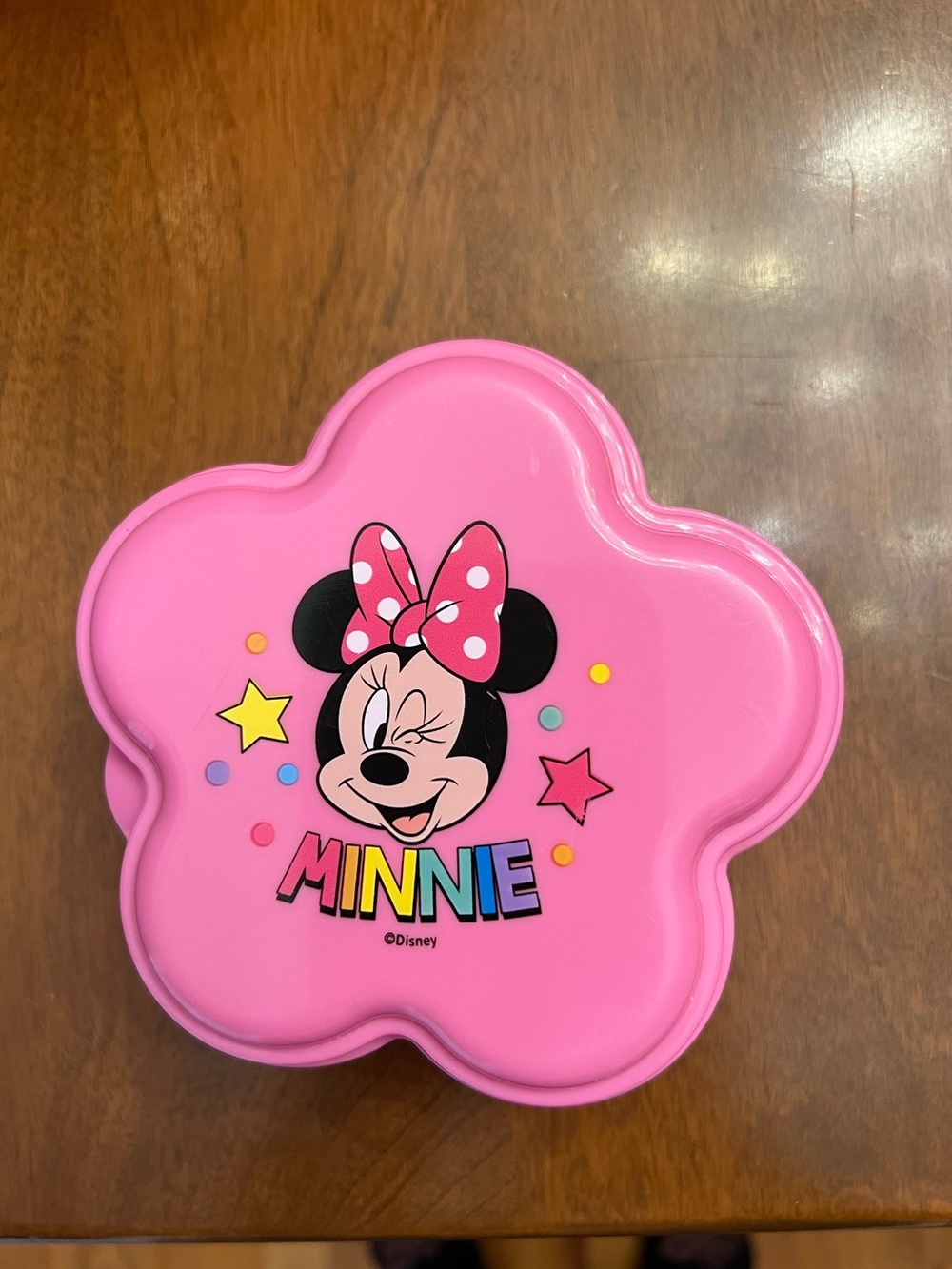 Zak Disney Minnie Mouse Pink Flower Shaped Kids food storage container